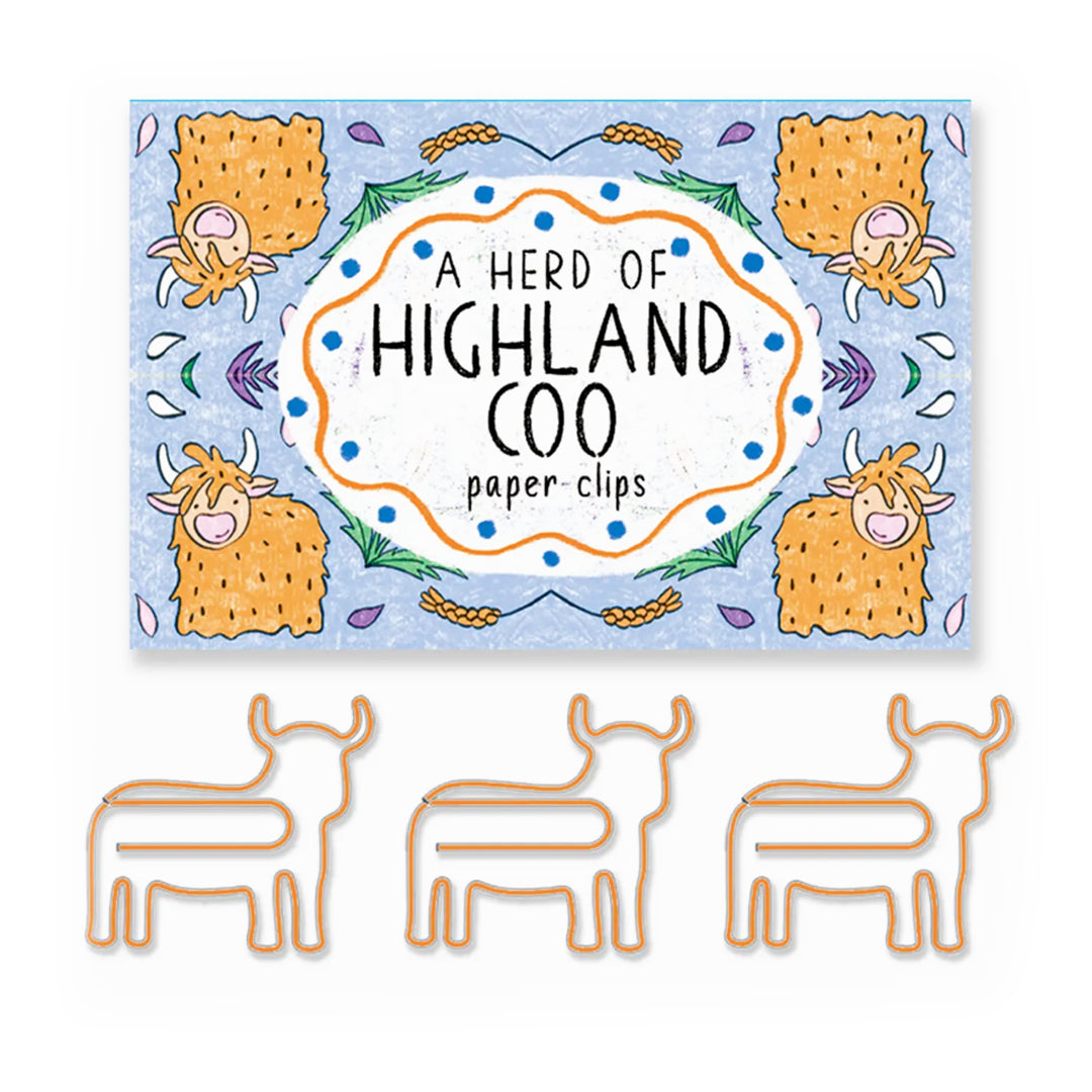 Highland Cow Paper Clips