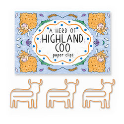 Highland Cow Paper Clips