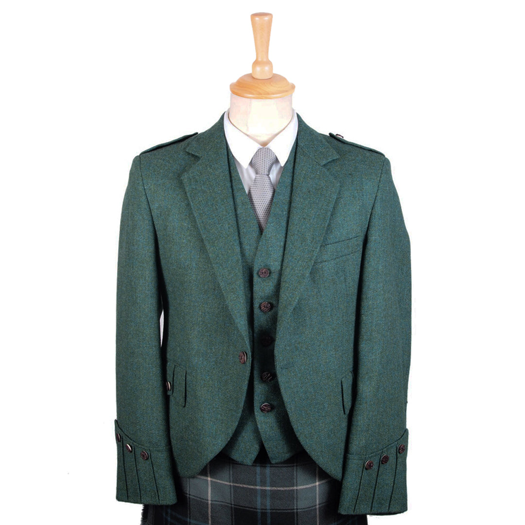 Highland Green Tweed Argyll Jacket