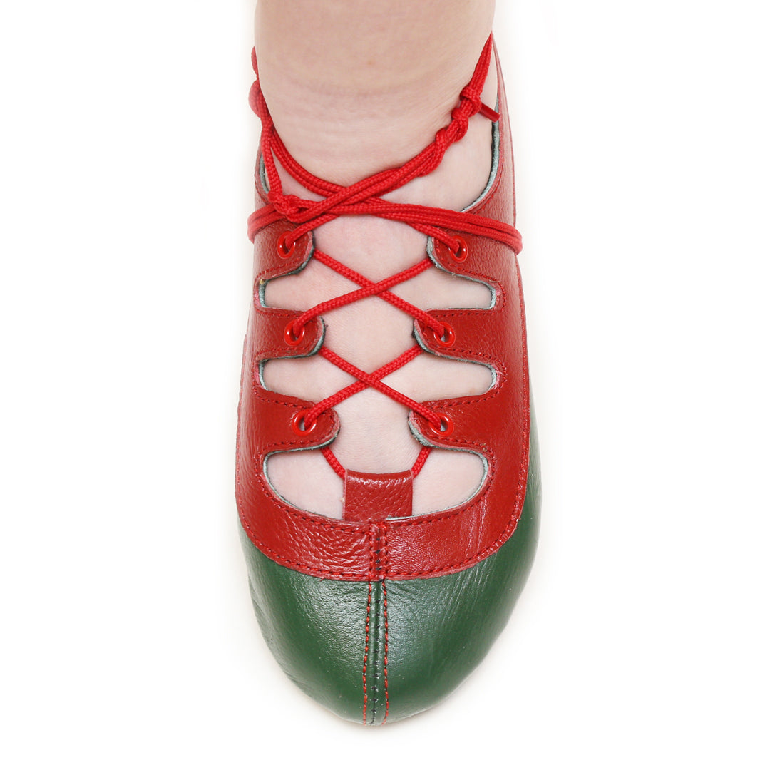 Highlander Ball-Bearing Jig Shoes, Two-Tone Front