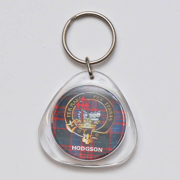 Clan Crest Plastic Key Chain - Hodgson