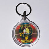 Clan Crest Plastic Key Chain - Innes