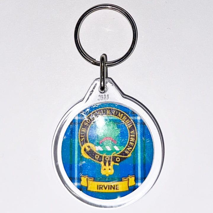 Clan Crest Plastic Key Chain - Irvine