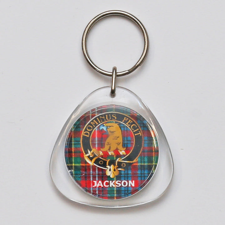 Clan Crest Plastic Key Chain - Jackson