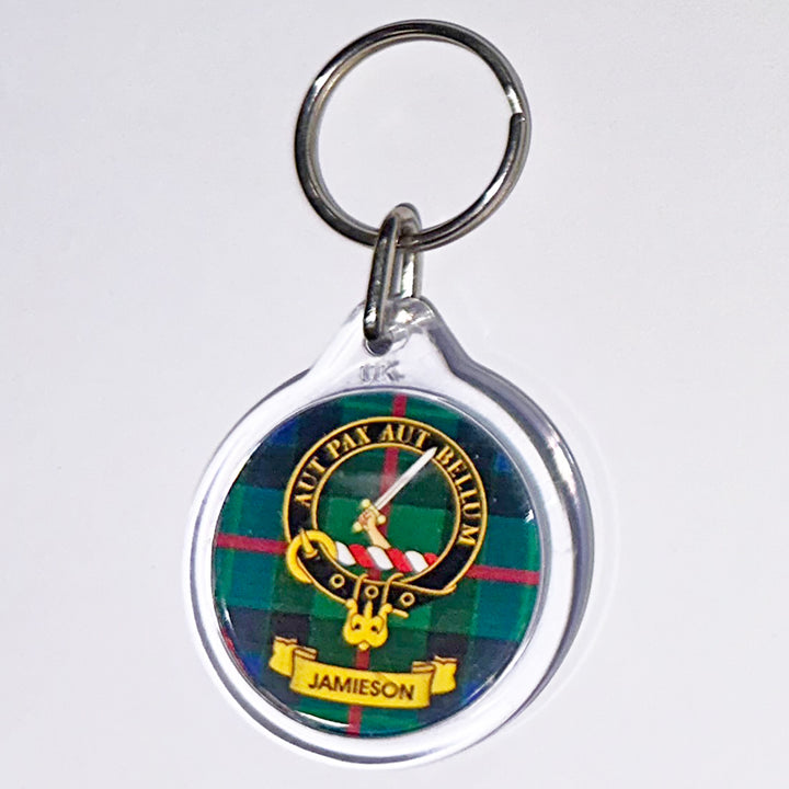 Clan Crest Plastic Key Chain - Jamieson