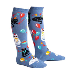 Jr. Practice Knee High Socks (Party Cat)