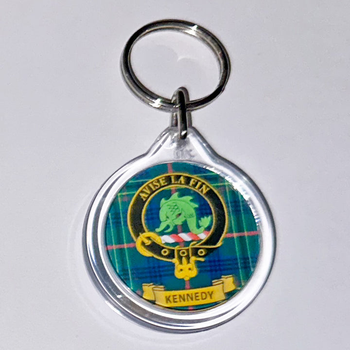 Clan Crest Plastic Key Chain - Kennedy