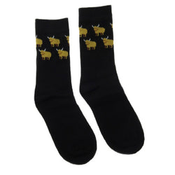 Ladies Highland Cow Socks