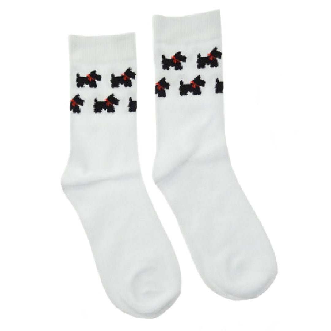 Ladies Scottie Dog Socks