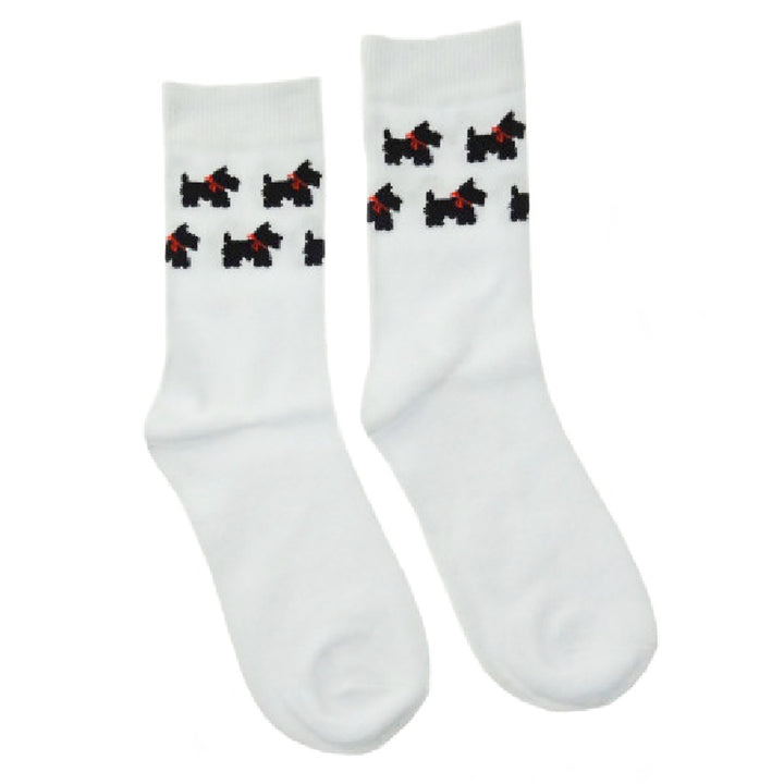 Ladies Scottie Dog Socks