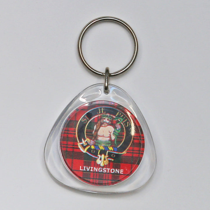 Clan Crest Plastic Key Chain - Livingstone