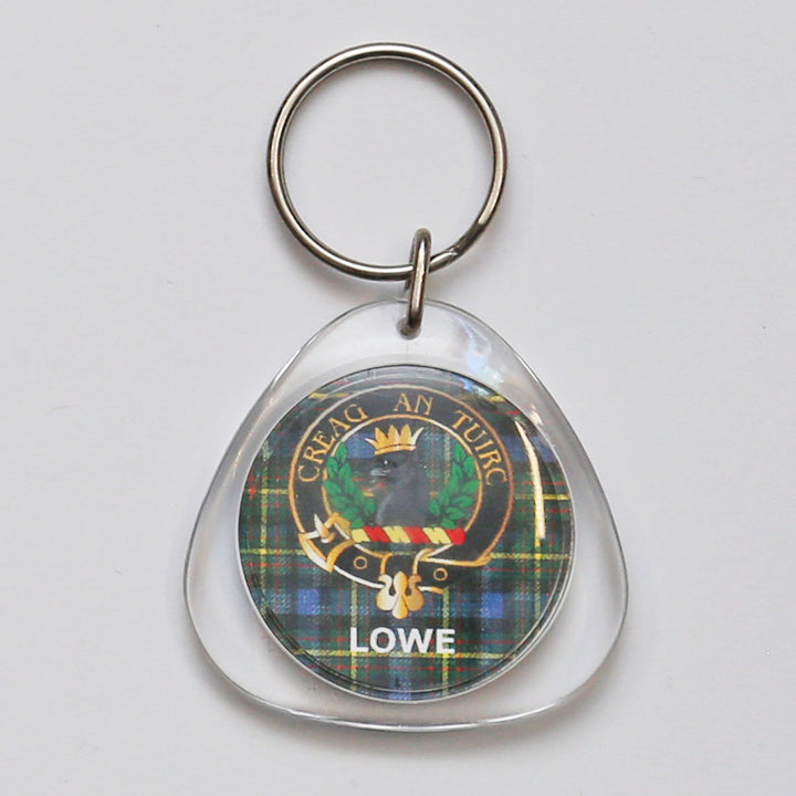 Clan Crest Plastic Key Chain - Lowe