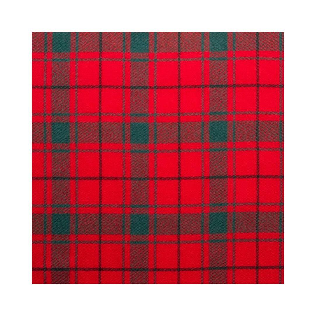 Fine Weight Tartan Scarf - MacDonald Lord of the Isles Red Modern