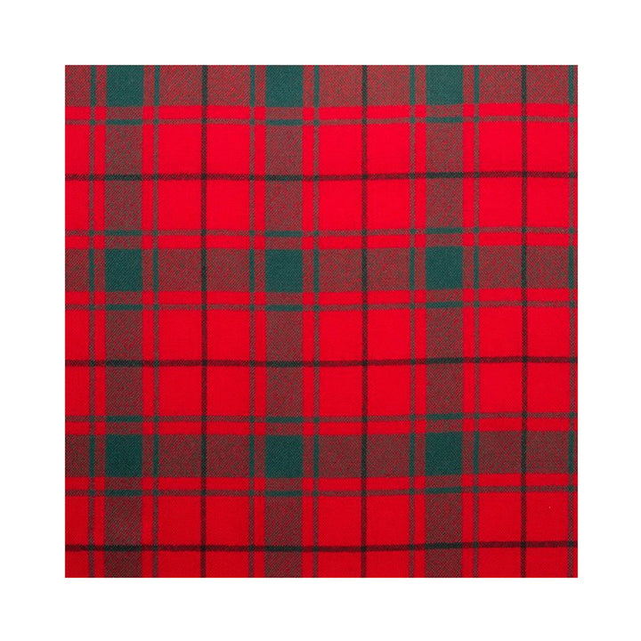 Fine Weight Tartan Scarf - MacDonald Lord of the Isles Red Modern