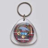 Clan Crest Plastic Key Chain - MacDonnel