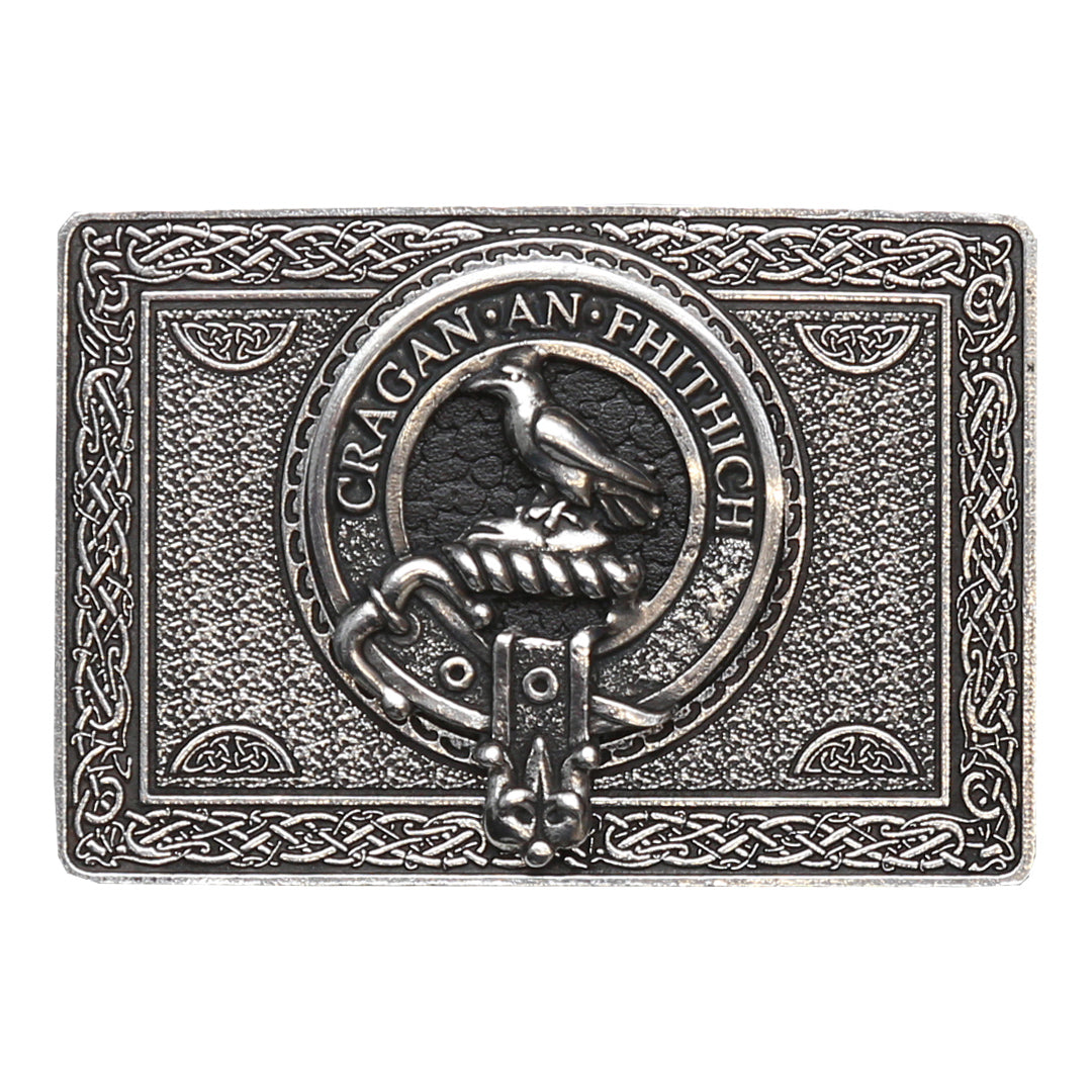 Clan Crest Belt Buckle - MacDonell of Glengarry