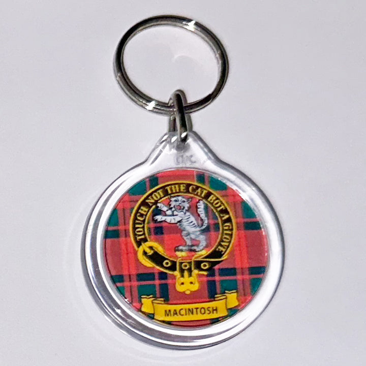 Clan Crest Plastic Key Chain - MacIntosh