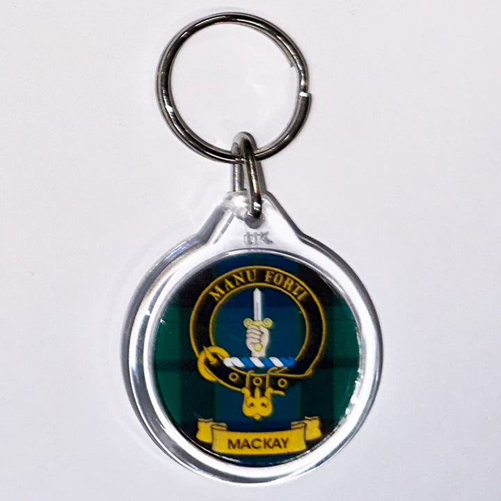 Clan Crest Plastic Key Chain - MacKay