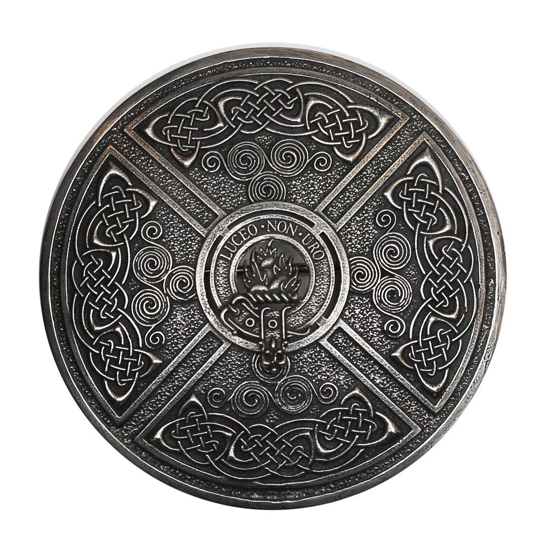 Clan Crest Plaid Brooch - MacKenzie