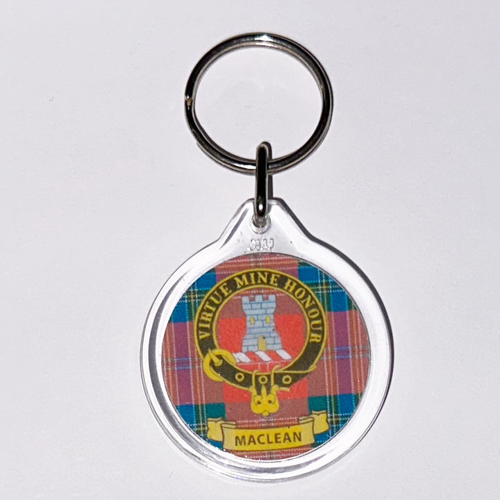 Clan Crest Plastic Key Chain - MacLean