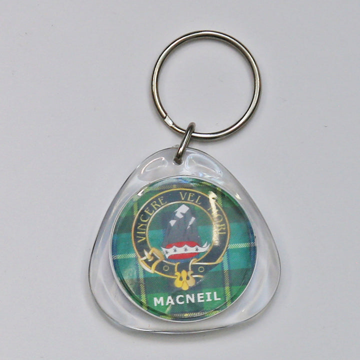 Clan Crest Plastic Key Chain - MacNeil