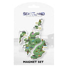 Map of Scotland Magnet Set