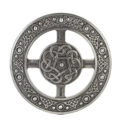 Matte Economy Plaid Brooch