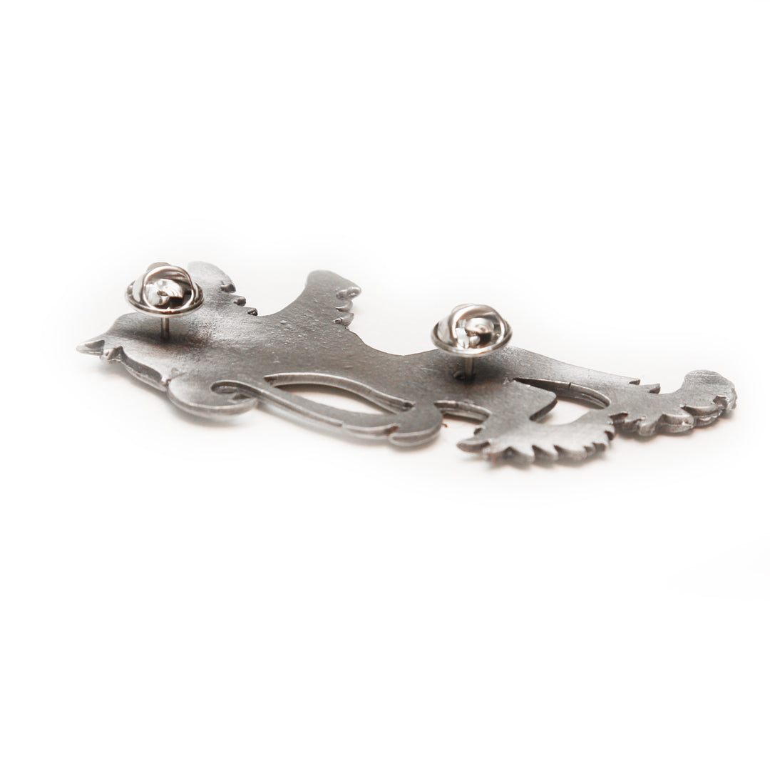 Matte Lion Kilt Pin Back