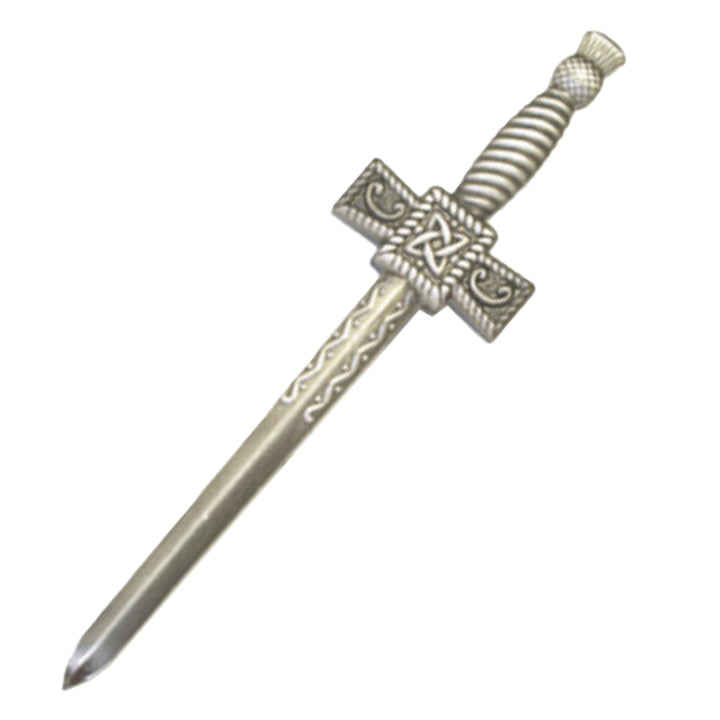 Matte Thistle Sword Kilt Pin