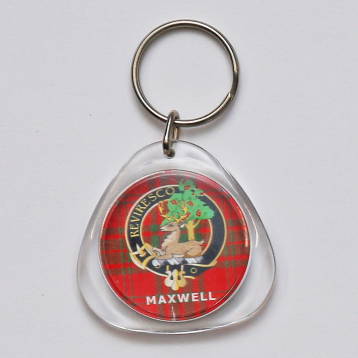 Clan Crest Plastic Key Chain - Maxwell