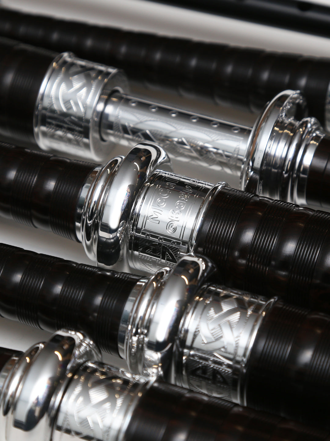 McCallum Bagpipes - Full Engraved Alloy Angle 3