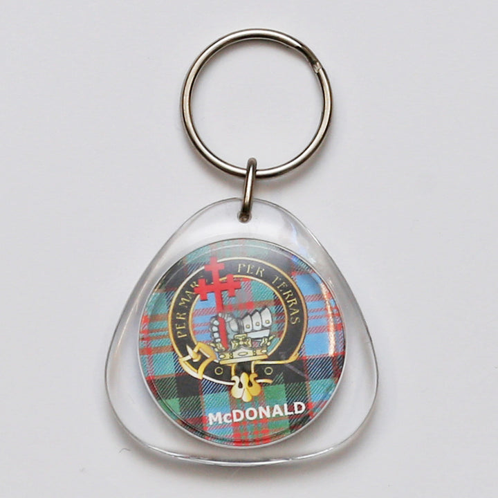 Clan Crest Plastic Key Chain - McDonald