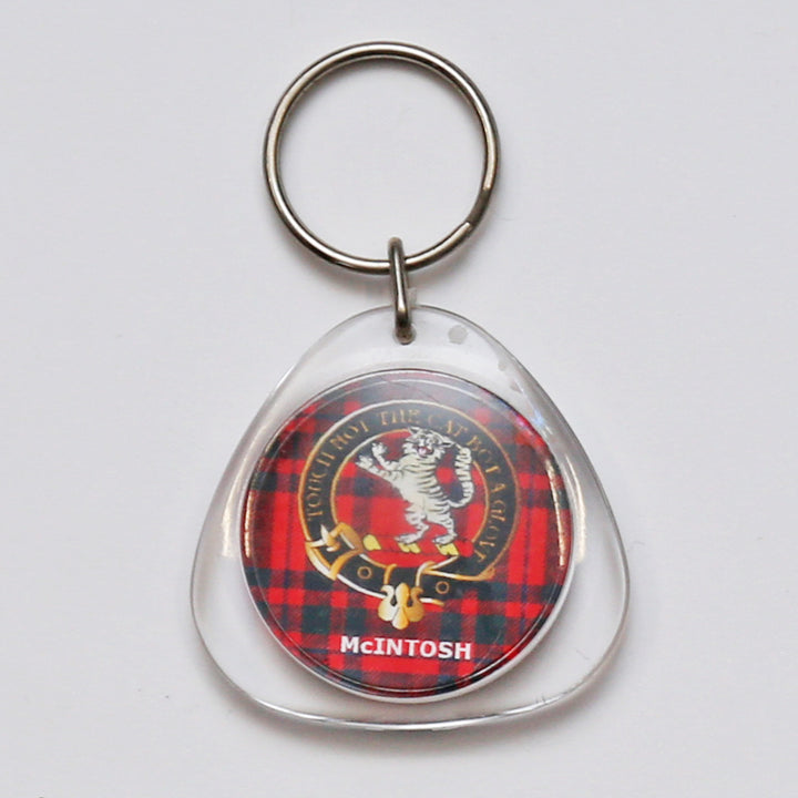 Clan Crest Plastic Key Chain - McIntosh