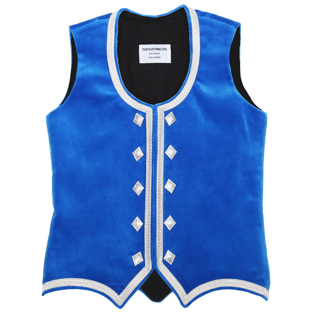 Medium Blue Highland Vest