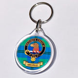 Clan Crest Plastic Key Chain - Melville