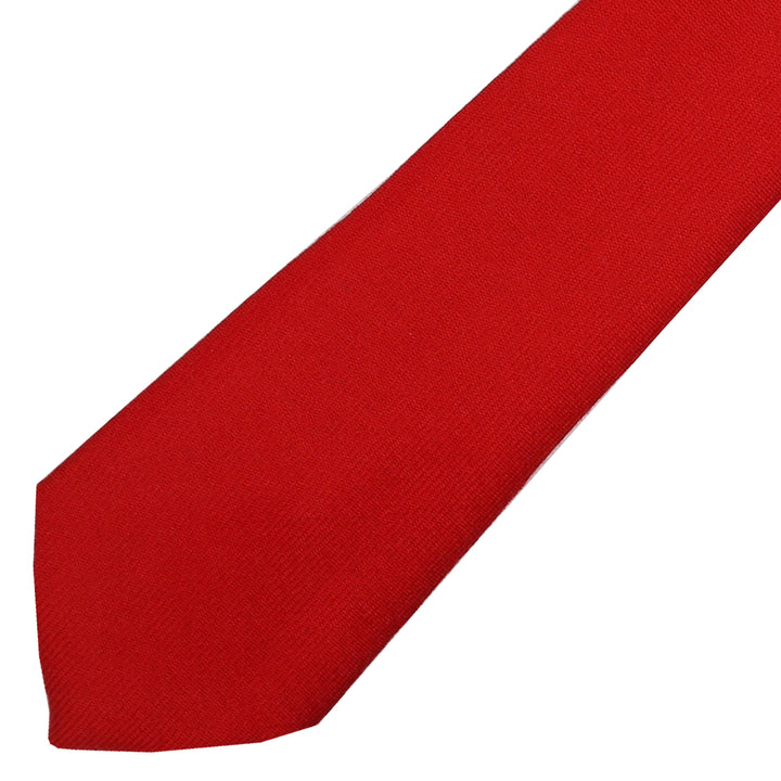 Men's Wool Tie - Scarlet Red