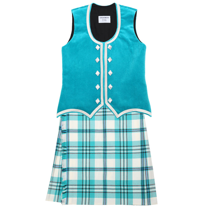 Size 8 Slim Mint Scott Kiltie and Vest