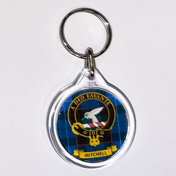 Clan Crest Plastic Key Chain - Mitchell