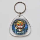 Clan Crest Plastic Key Chain - Morton
