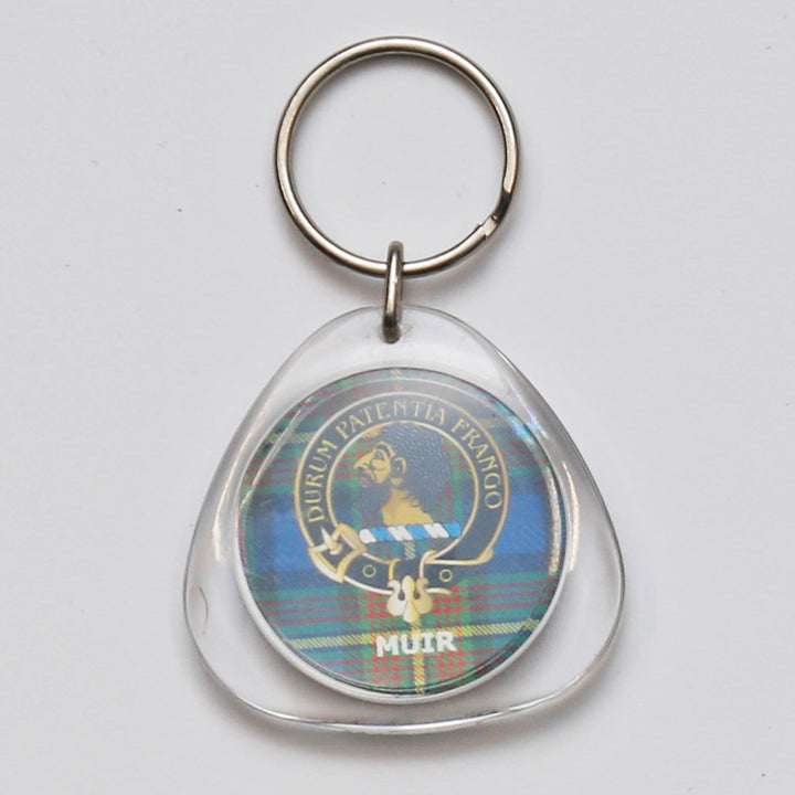 Clan Crest Plastic Key Chain - Muir