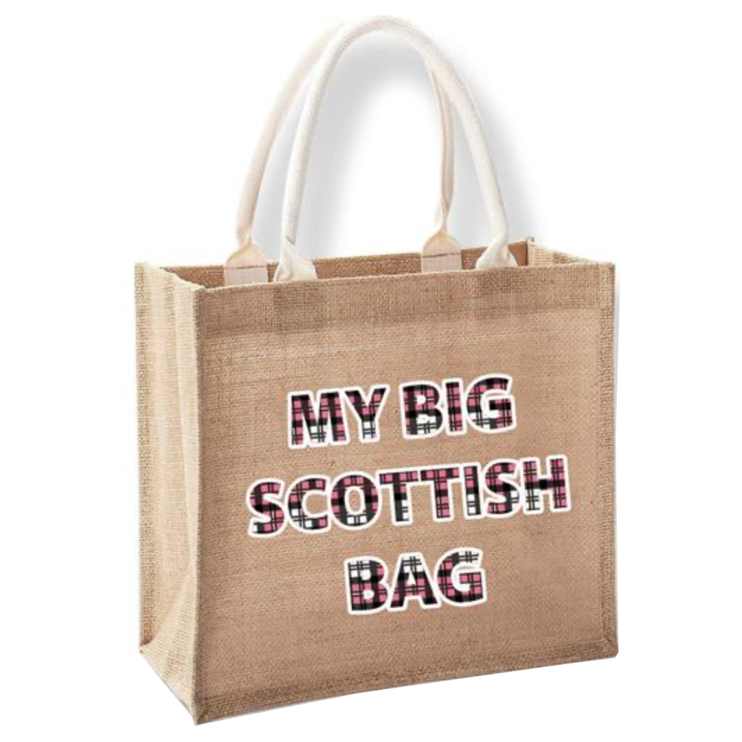 My Big Scottish Bag Jute Bag