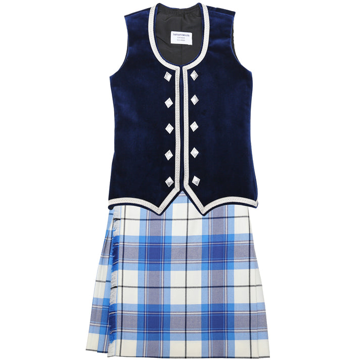 Size 10 Slim Navy Kerr Kiltie and Vest