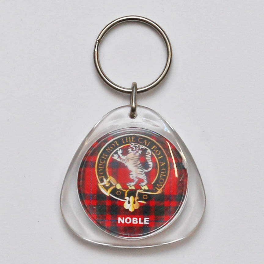 Clan Crest Plastic Key Chain - Noble – Tartantown Ltd.