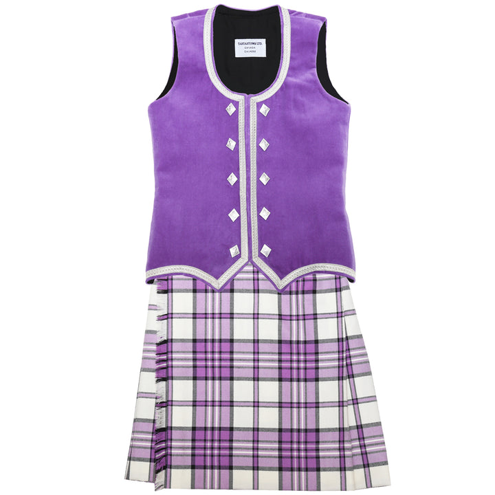 Size 10 Slim Orchid Scott Variation Kiltie and Vest