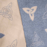 Oversized Scarf - Trinity Knot Camel Grey Close