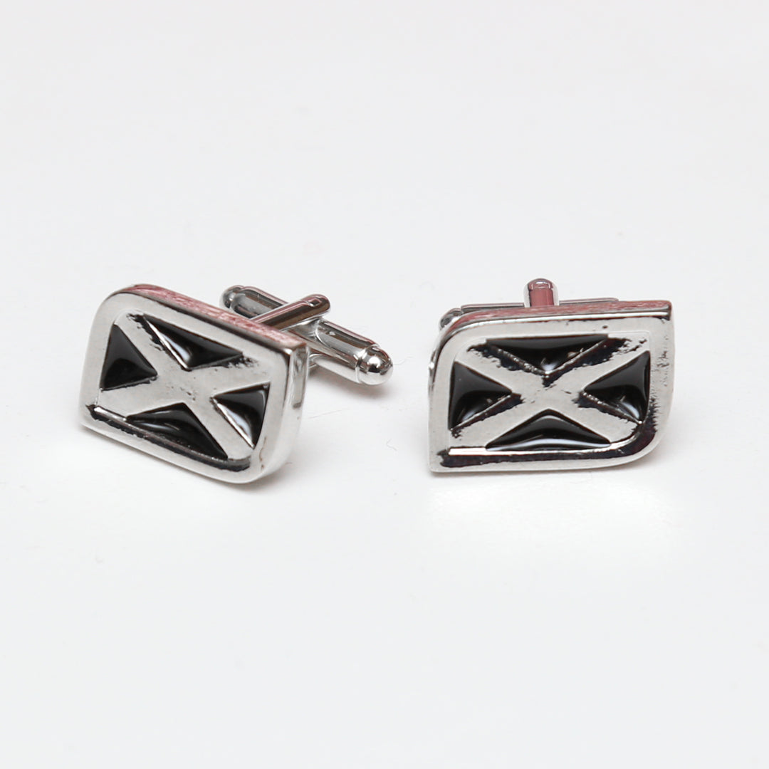 Pewter Saltire Cufflinks