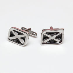 Pewter Saltire Cufflinks