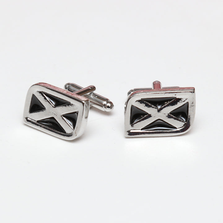 Pewter Saltire Cufflinks