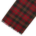 Poly Viscose Maple Leaf Tartan Scarf
