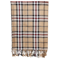 Poly Viscose Thompson Camel Scarf Shawl